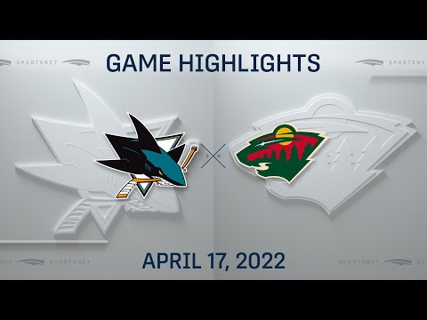 NHL Highlights ' Wild vs. Sharks - Apr. 17, 2022