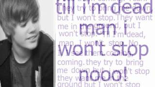 won&#39;t stop - Justin Bieber ft. Sean Kingston lyrics