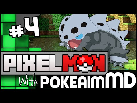 Minecraft Pixelmon Green w/ PokeaimMD, Akamaru, Gator & steve! Ep 4 - GYM TIME