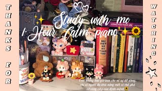 1-HOUR STUDY WITH ME || Dùng nỗ lực đổi lấy thành công 🌻🌻🌻