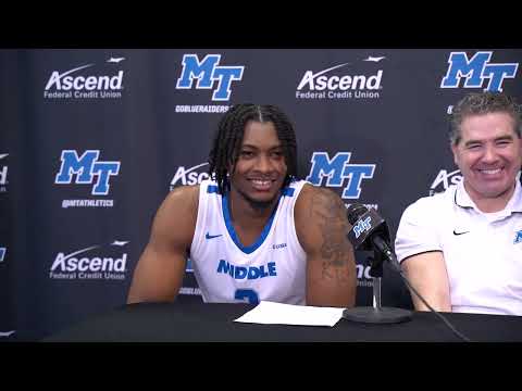 MTSU Men’s Basketball vs UAB Postgame Press Conference