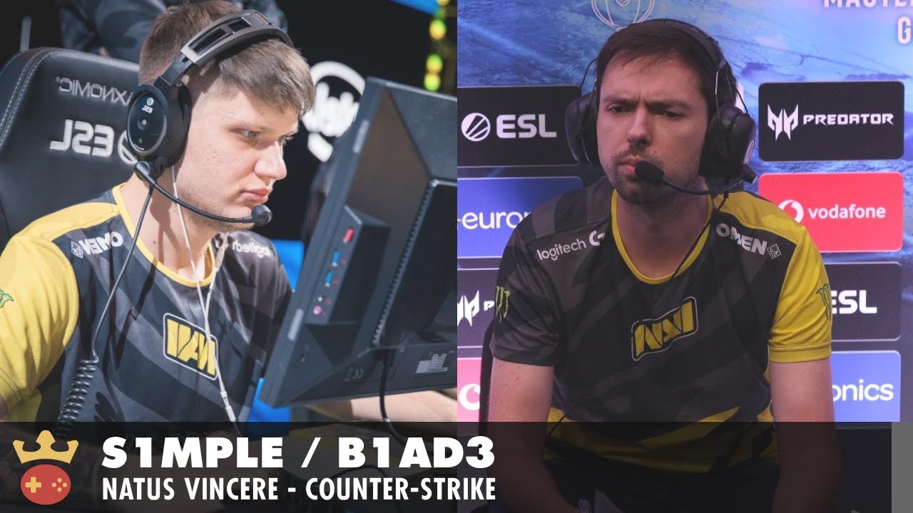 Video of Interview with s1mple & b1ad3 from Natus Vincere at IEM Cologne 2021