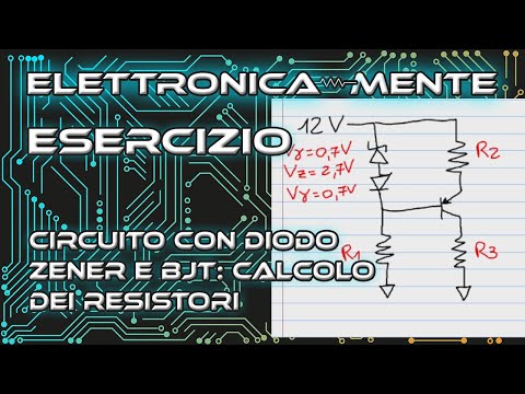 Elettronica - Esercizio diodo zener con BJT: calcolo dei resistori svolto