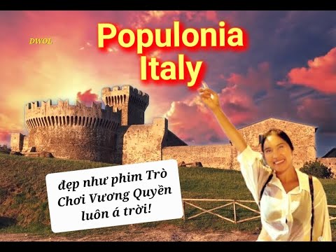 Visite a cidade etrusca de Populonia, com 3.000 anos de idade, Toscana Itália/Thành phố đẹp mê hồn ở Ý