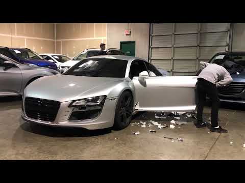 Getting the Audi R8 ready for a complete paint job!