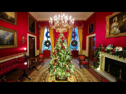 So sieht die Weihnachtsdeko im Weißen Haus aus