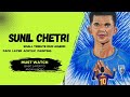 Sunil Chetri Tribute ️‍ Basic Face Layer With Acrylic Color The Artholicart