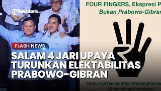 Soroti Keras Gerakan Salam 4 Jari yang Viral, Dinilai Upaya Turunkan Elektabilitas Prabowo-Gibran