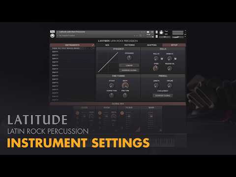 Video for Latitude Latin Rock Percussion - Instrument Settings