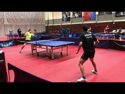 Michael Maze - Wang Yang. Træning i Idrættens Hus i Brøndby 17/11-2020 (2)