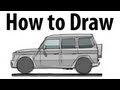 How to draw a Mercedes Benz G Wagen - Sketch it ...