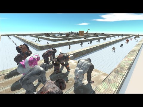 All Goro + old Goro Death Run - Animal Revolt Battle Simulator
