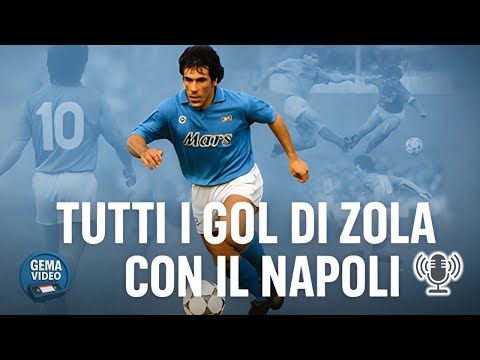 Gianfranco Zola: All 36 goals for Napoli (🎙️Antonio Fontana)”
