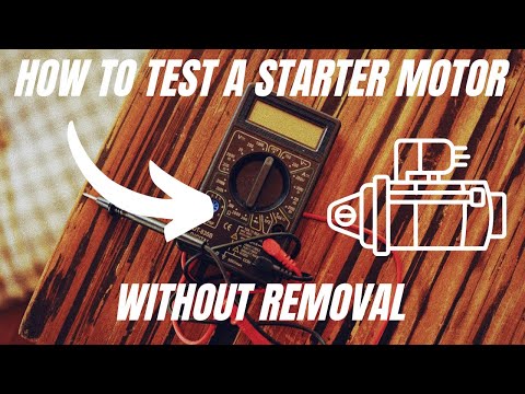 How to Test a Starter Motor With Multimeter