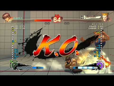 SSF4 AE 2012: diretto777 (Guy) vs ACE E I RI N (Guile) - Xbox Live Ranked Match