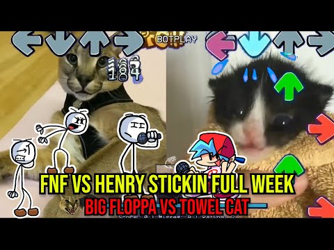 Henry Stickmin FULL WEEK HECKER VS Towel Kitten! - Friday Night Funkin'