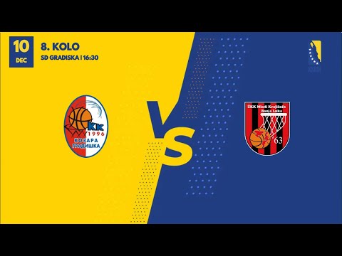 KK Kozara vs ŽKK Mladi Krajišnik  - 8. kolo  - KSBIH - 2023/2024