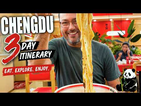 3 Perfect Days in CHENGDU CHINA!  What to Eat, See and Do 🇨🇳