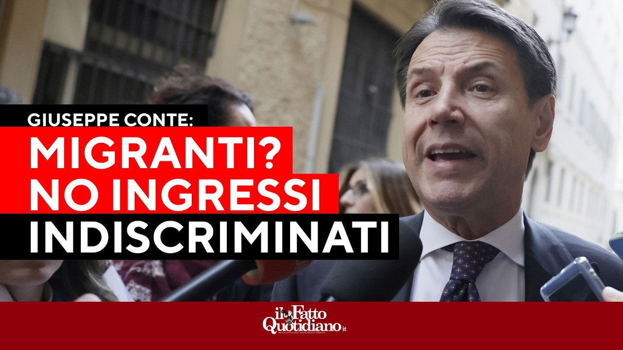 Migranti, Conte: "No all'accoglienza indiscriminata. Ma la destra fa solo propaganda"