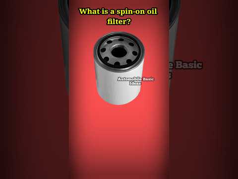 Part of a video titled What is a spin-on oil filter? - YouTube