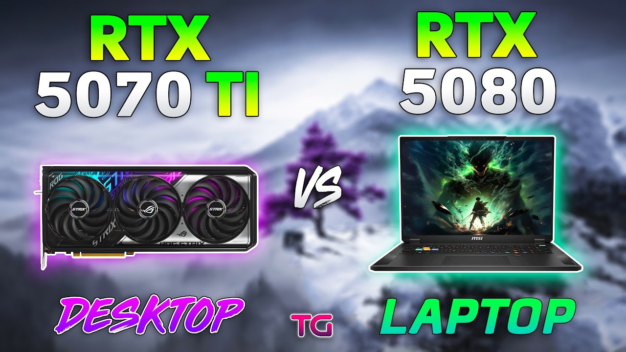 RTX 5070 Ti Desktop vs RTX 5080 Laptop - Test in 10 Games