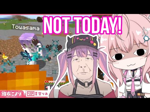 Koyori Used Potion Of Invisibility On Towa Sama And End Up Dead | Minecraft [Hololive/Sub]