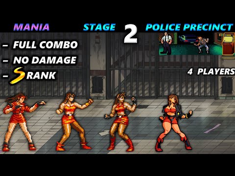Streets of Rage 4 Stage 2 Full Combo Mania ALL Blaze 4 Players