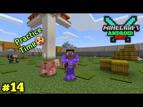 EPIC TRAINING FOR PIG RACE! Minecraft ANDROID SMP
