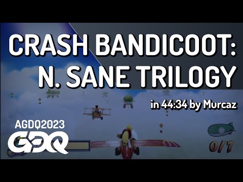 Crash Bandicoot: N. Sane Trilogy by Murcaz in 44:34 - Awesome Games Done Quick 2023