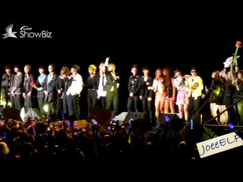 [HD Fancam]111203 MO.A Live in Malaysia Miss A, B1A4, F(X) & Super Junior - Ending