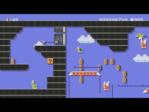 カメで潜入!ビッグパタパタの飛行船 by taka - Super Mario Maker - No Commentary 1bm
