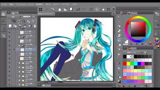 【Speedpaint】Hatsune Miku/初音ミク【CLIP STUDIO】