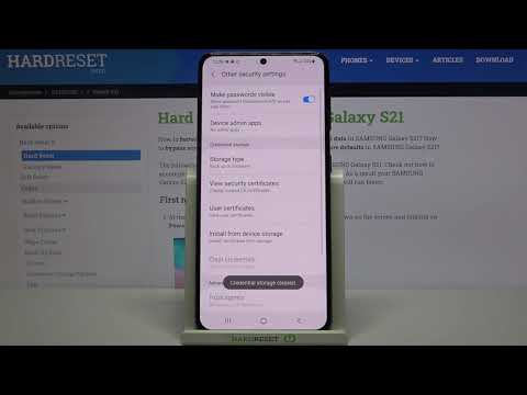How to Clear Credentials on SAMSUNG Galaxy S21 – Remove All Licenses