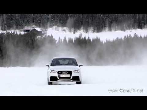 Audi A1 quattro: The A1 quattro snow driving