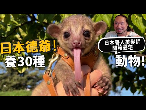 【從零開始養】寵物蜜熊!名古屋德爺養30種40隻動物!藝人美髮師豪宅開箱!開箱10+動物!【許伯簡芝】