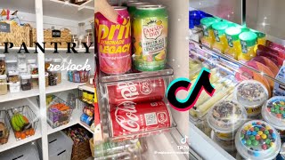 satisfying fridge pantry refill and restock tiktok compilation 🍉🍋🍓