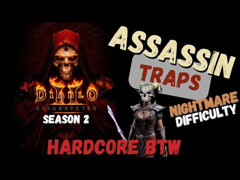 Let's Play Diablo 2 Resurrected | Nightmare Act 1 - 5 | Hardcore | Assassin | Season 2 | Part 2