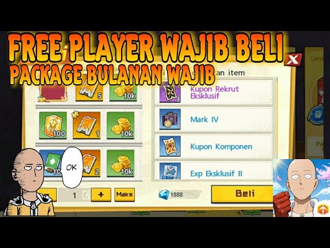 PACKAGE WAJIB F2P BELI OPM , NABUNG ITEM LSSR , PACKAGE BULANAN - One Punch Mwn The Strongest