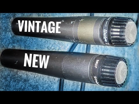 Shure SM57 RARE and early Version Cardioid Dynamic Microphone 1984 - Present - Black image 3