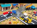 Science Project DIY Mini Tractor Truck And Road Roller Build A Modern Concrete Road
