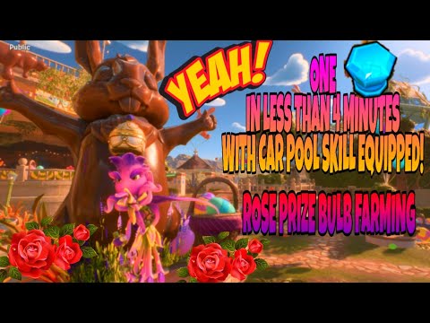 Rose Prize Bulb Farm! 1 in Less than 4 Minutes! Plants vs Zombies Battle for Neighborville!