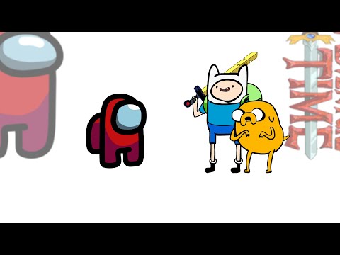 Mini Crewmate Kills 7 Adventure Time Characters | Among Us