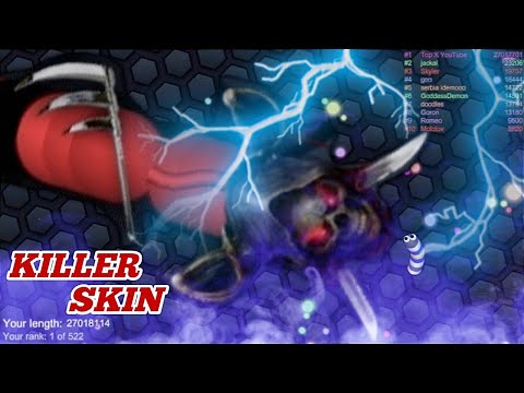 Slither.io A.I. NEW Epic Skin Slitherio Best Gameplay - KILLER Skin - Slither.io Vip - World Record