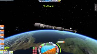 KSP Rocket to Space Station Part 4 Module Arrives