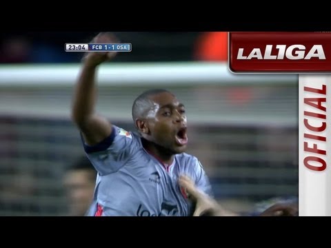 Gol de Loe (1-1) en el Barcelona - Osasuna - HD