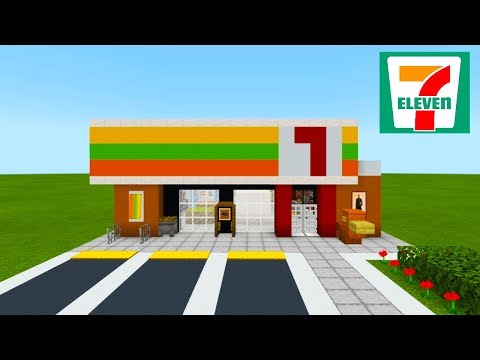 TSMC - Minecraft - Minecraft Tutorial: How To Make A 7-Eleven Convenience Store "2019 City Tutorial"
