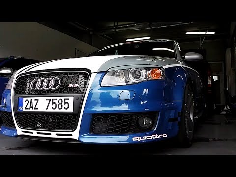 600hp Audi RS4 B7 with Milltek Exhaust Start, Revs & Fly Bys!