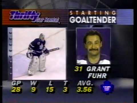 December 26 1991 Toronto Maple Leafs vs Pittsburgh Penguins NHL Hockey Part 1