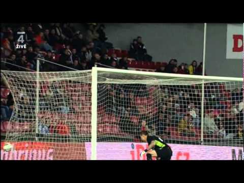 Sparta Praha - Slovan Liberec Nůžky Michala Breznaníka