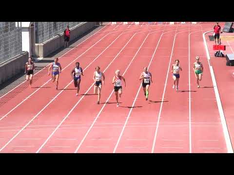 Women 60　100m Final　Lyon2015　Masters Athletics Championships
